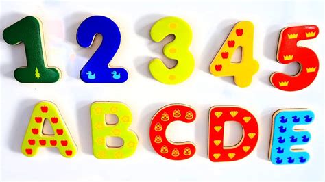 Abc Wooden Letters And 123 Numbers Youtube