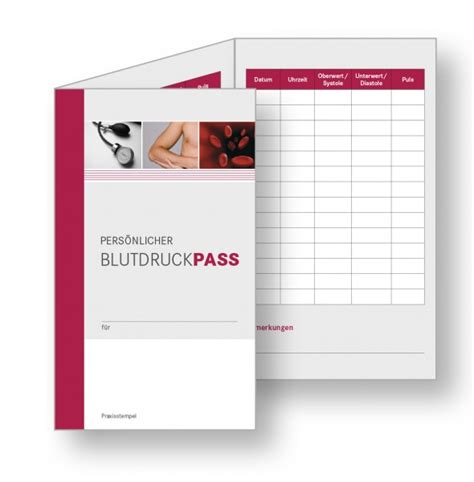 Medikationsplan vorlage zum ausfüllen und ausdrucken freeware. Persönlicher Blutdruckpass