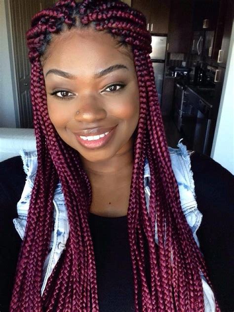 Depending on your hair type, you could also mist your hair with a spray bottle to make the waves more pronounced. Jumbo box braids - Amazing Long Term Protective Style ...