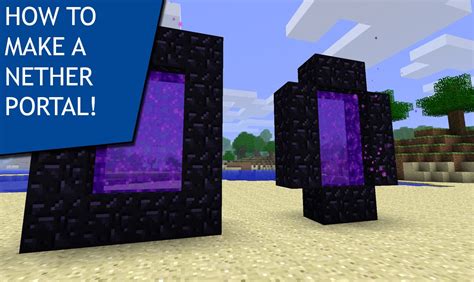 How to build a nether portal quickly and. NETHER! How To Make A Nether Portal In Minecraft! PC/PS4 ...