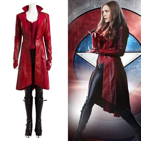Unisex Costumes Captain America Civil War Scarlet Witch Wanda Maximoff