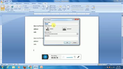 How To Enable And Create Macro Features In Microsoft Word 2007 Edit