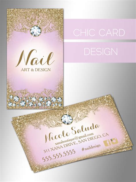 311 Lilac Diamond Vintage Glam Gold Glitter Business Card Zazzle