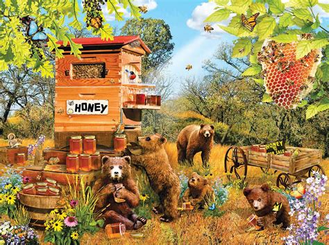Bears And Bees Scratch And Dent 1000 Pieces Sunsout Puzzle Warehouse
