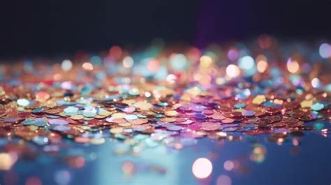Premium Ai Image Glitter Confetti Background Illustration Ai Generative