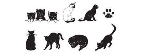 Free Vector Cats - SVG Files | Cricut / SVG / Cat | Pinterest | Cats