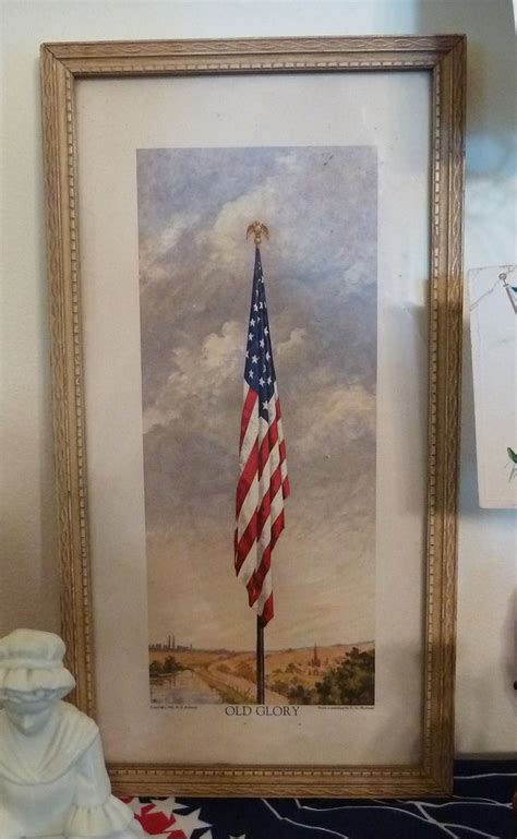 Vintage Old Glory Print Print Of A Painting By Ca Sherma Flickr