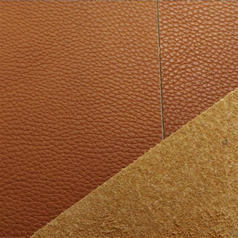 Flocking Embossed Litchi Grain Leather Synthetic Leather Faux Leather