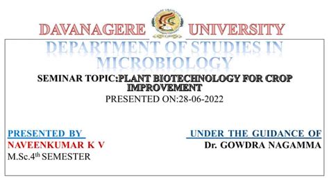 Plant Biotechnology Ppt