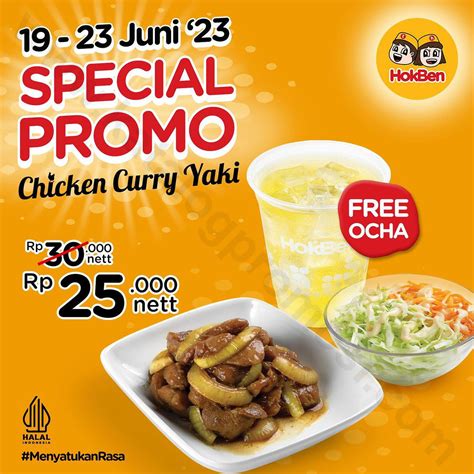 Promo Hokben Harga Spesial Untuk Menu Chicken Curr Yaki Free Ocha