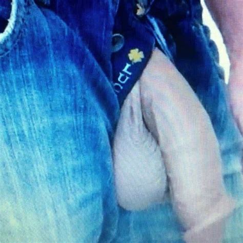 straight guy in jeans shows off his huge flaccid cock andballs xhamster