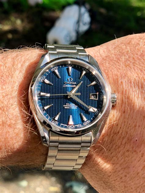 Omega Seamaster Aqua Terra Wrist Shot Omegawatches