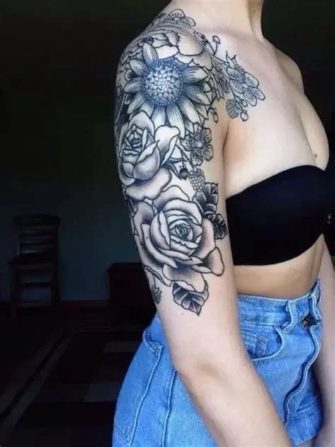 Female Classy Half Sleeve Tattoo Designs Look Awesome Dezayno