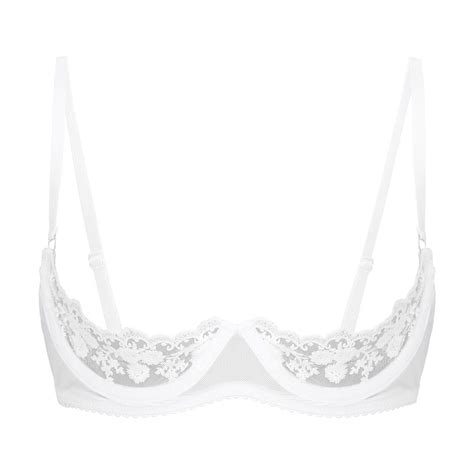 women s 1 4 cups bra floral lace camisole bralette push up bra tops lingerie ebay