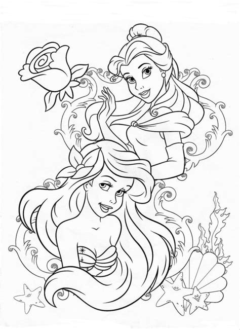 Disney Coloring Pages Printables Belle Coloring Pages Free Disney