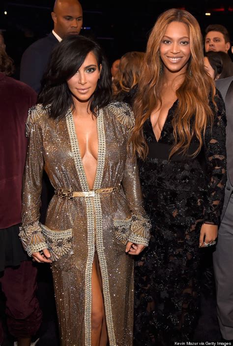 kim kardashian and beyonce took a photo with a bunch of other famous