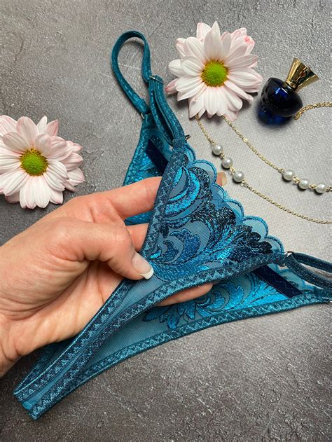 Turquoise Sheer Lingerie Set Blue Lace Lingerie See Etsy Canada
