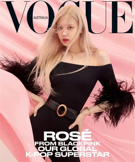 Rosé Blackpink Pose En Couverture De Vogue Australia K Gen