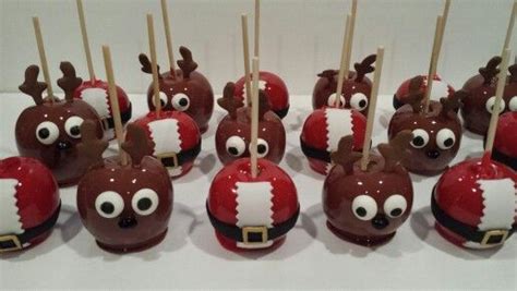 Santa And His Reindeer Candy Apples Chocolate Covered Apples