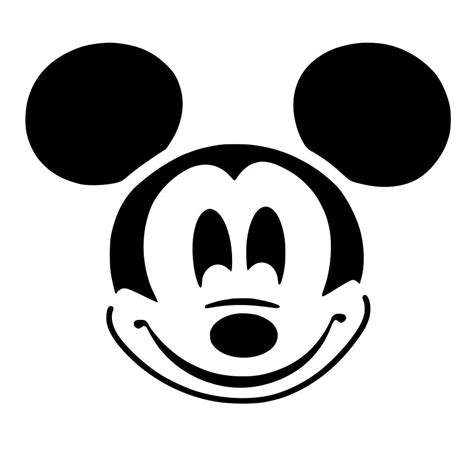 Mickey Mouse Head Coloring Page Clip Art Library