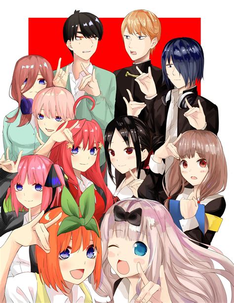 Gotoubun No Hanayome Cast And The Student Council Members By Mojyu