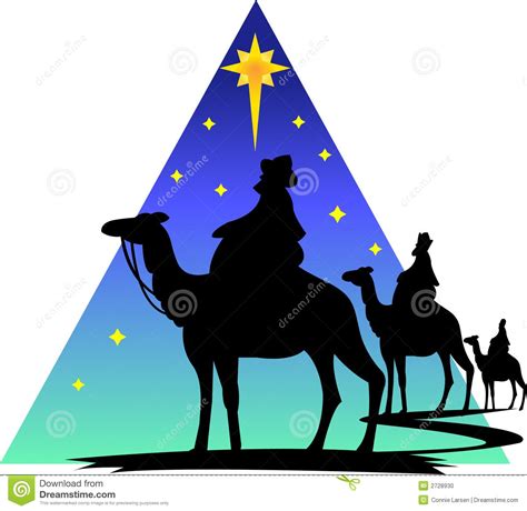 Magical Silhouette Of Three Wise Men