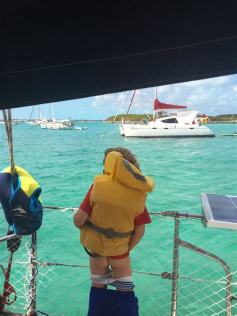 girl peeing on boat