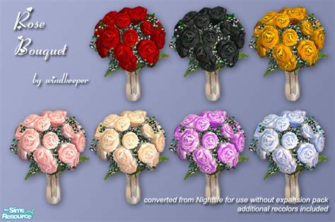 24 Sims 4 Cc Flower Bouquet Bucket