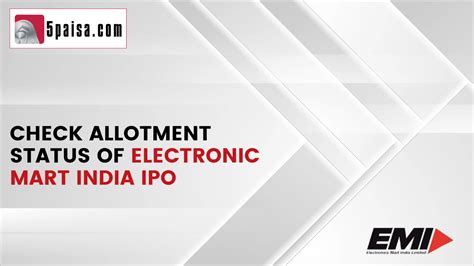 Electronics Mart Ipo Allotment Status How To Check Status Hot Sex Picture