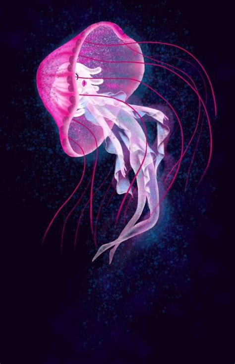 Eatsleepdraw Jellyfish Art Jellyfish Painting Beautiful Sea Creatures