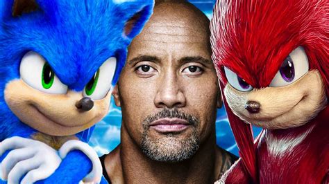 SONIC THE HEDGEHOG Fans Want Dwayne Johnson To Voice Knuckles Movie News YouTube