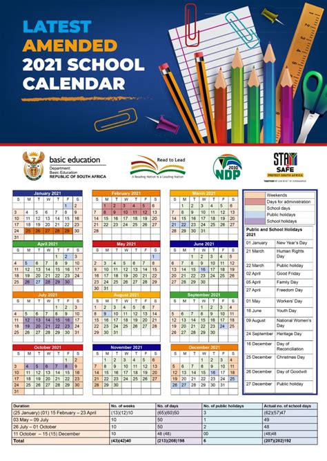 South Africas Amended School Calendar For 2021 Released