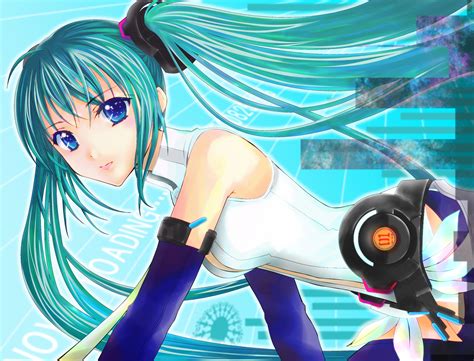 Hatsune Miku Miku Append Twintails Vocaloid Anime Wallpapers