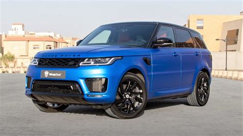 Range Rover Sport Blue Satin Wrap Wrapstyle