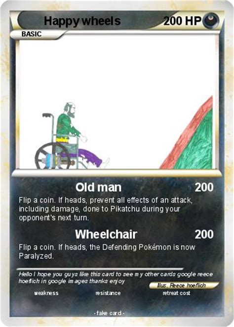 Pokémon Happy Wheels 30 30 Old Man My Pokemon Card