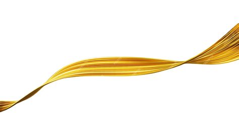 Premium Photo Abstract Gold Wave Isolated On White Background 3d Render