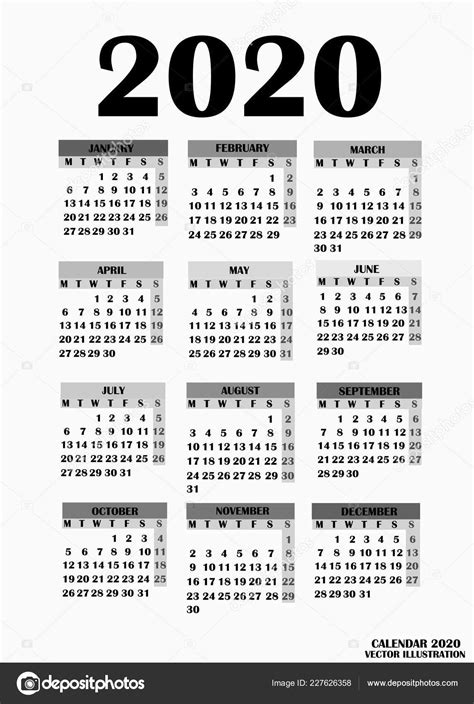 Calendario Calendario 2020