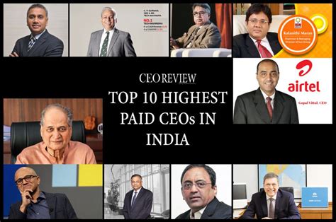 Top 10 Highest Paid Ceos In India Ceo Review Magazine