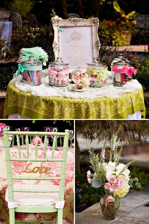 Love Ly Tea Party Bridal Shower Vintage Lace Pastels