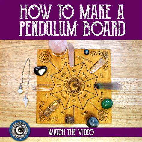 How To Make A Pendulum Board For Fortune Telling And Divination Magical
