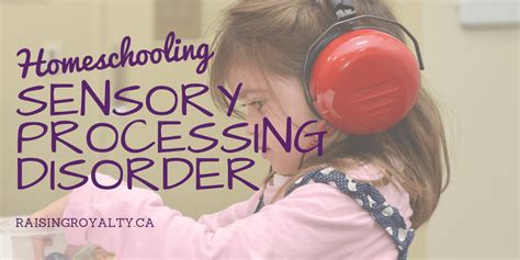 Homeschool 201 Sensory Processing Disorder Raising Royalty