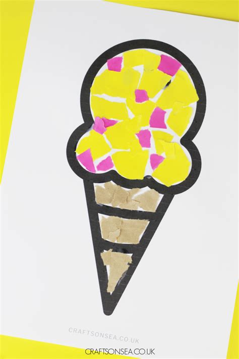 Paper Ice Cream Craft - Crafts on Sea