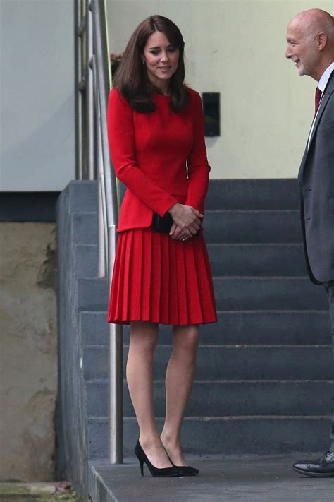 Kate Wearing The Red Dress In 2015 Third Times The Charm For Kate