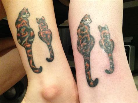 My Mom And I Got Matching Calico Cats Done By Jeff Barnett At Love