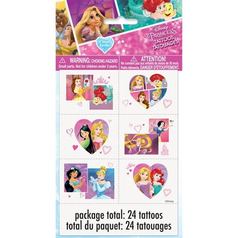 Disney Princess Temporary Tattoos 24ct