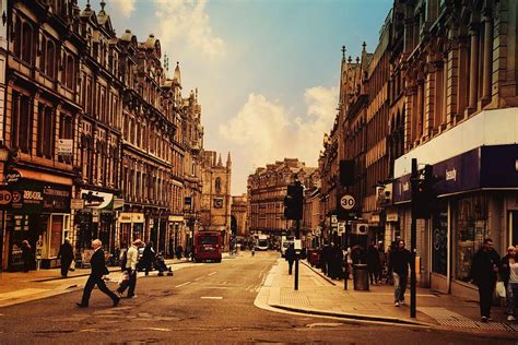 Vintage London Street Photograph By Digital Art Cafe Pixels