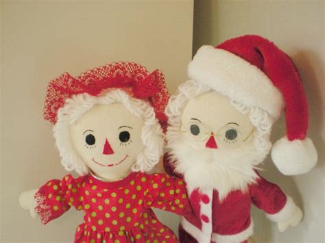 Raggedy Ann And Andy As Mr And Mrs Claus Etsy Raggedy Ann And Andy Raggedy Ann Raggedy