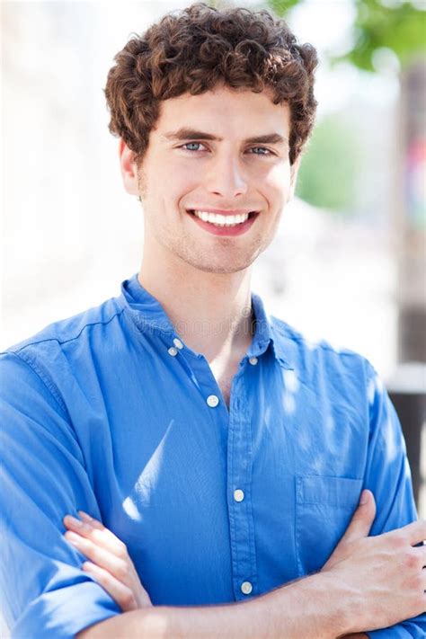 Young Man Smiling Stock Image Image Of Casual Smiling 32211439