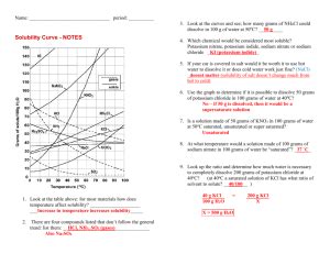 Find the curve for kclo3. Solubility Curve Worksheet Doc - worksheet