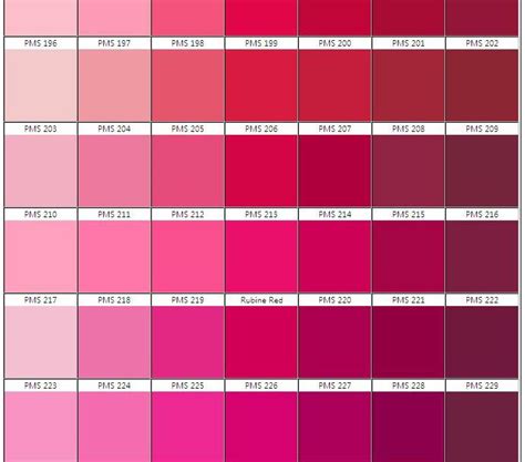 Prince Usb Pantone Color Chart Pms Color Chart Color Chart The Best